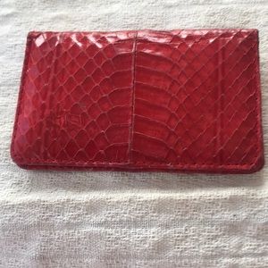 Snakeskin card case